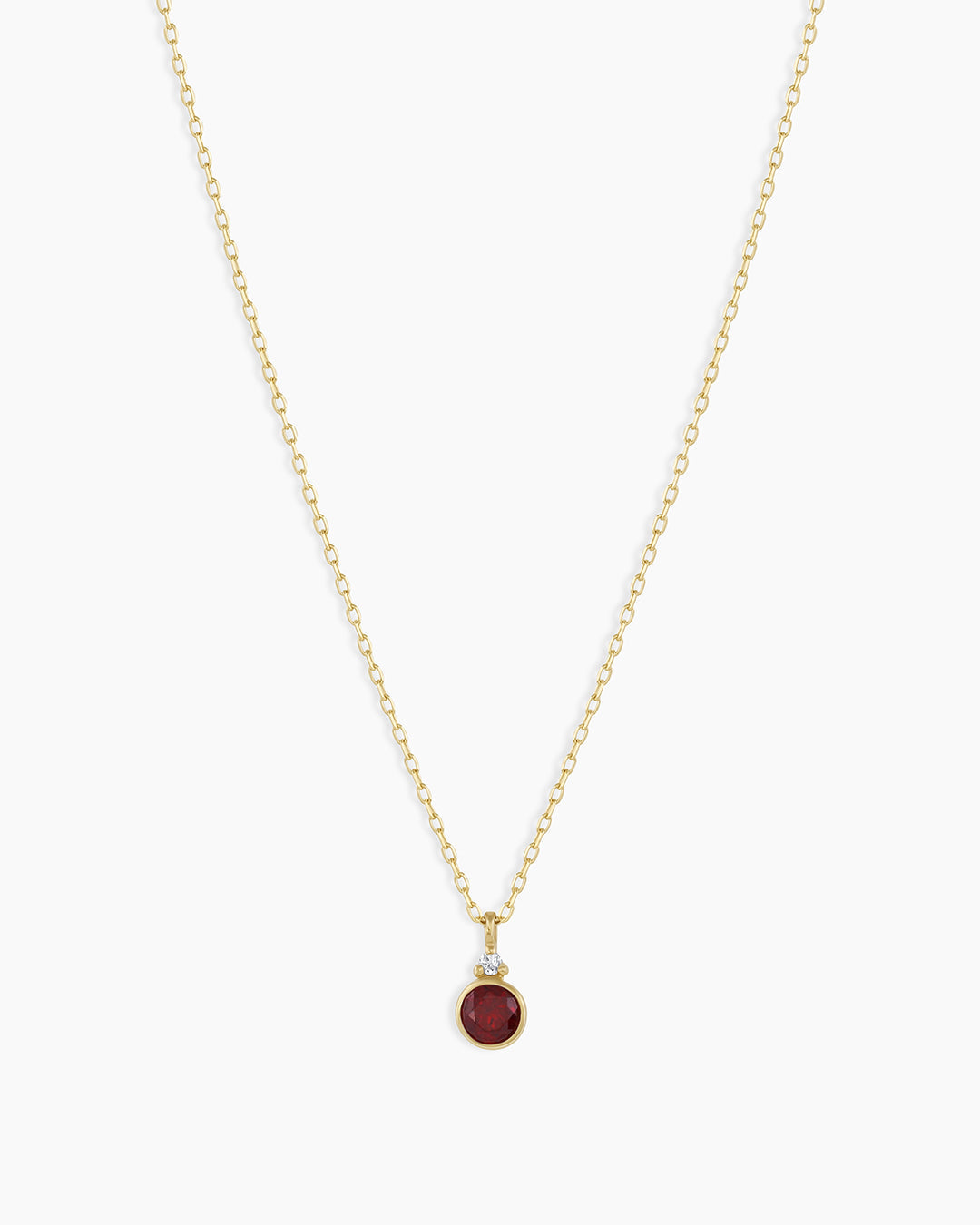 14k Gold Birthstone Necklace