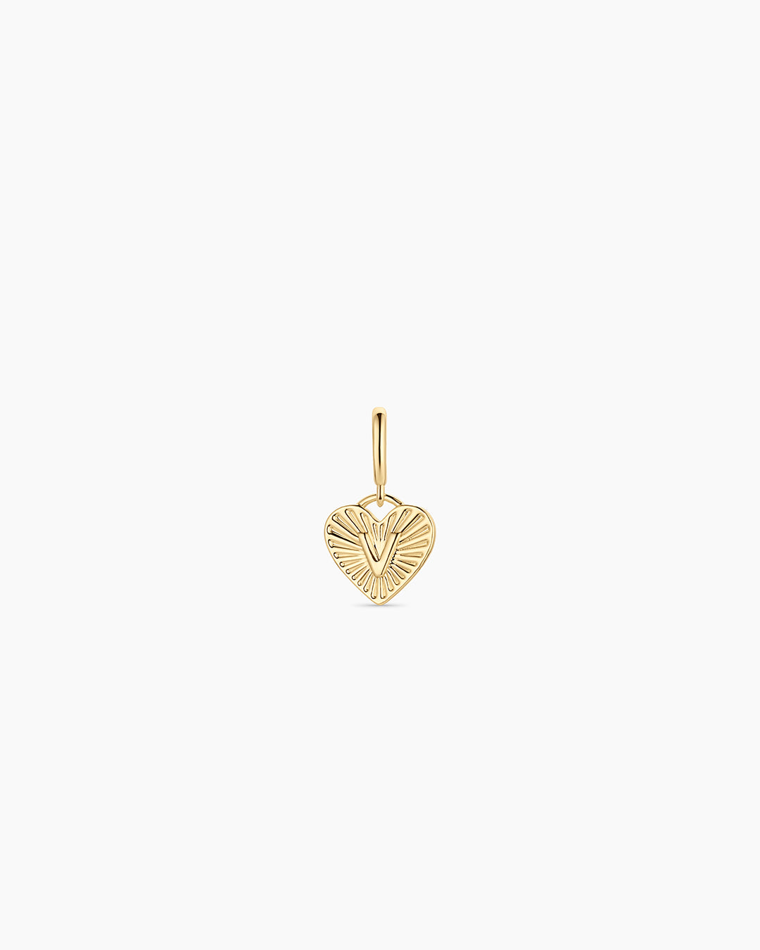 Vintage Heart Alphabet Parker Charm