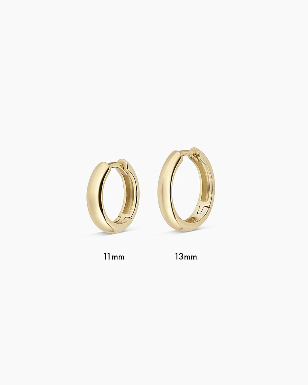 14k Gold Lou Helium Single Huggie