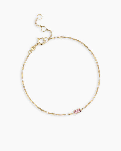 14k Gold Wilder Birthstone Bracelet