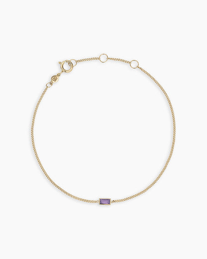14k Gold Wilder Birthstone Bracelet