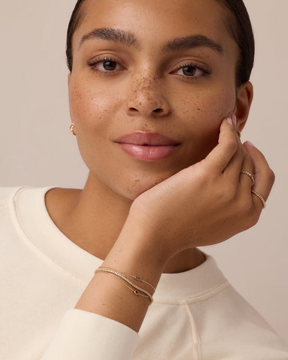 14k Gold Wilder Birthstone Bracelet