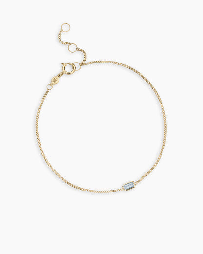 14k Gold Wilder Birthstone Bracelet