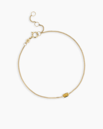14k Gold Wilder Birthstone Bracelet