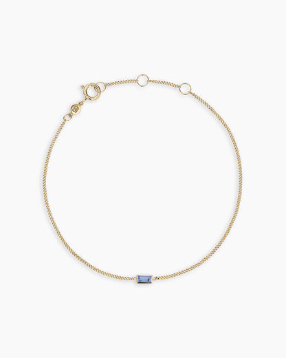 14k Gold Wilder Birthstone Bracelet