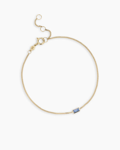 14k Gold Wilder Birthstone Bracelet