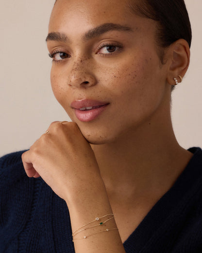 14k Gold Wilder Birthstone Bracelet