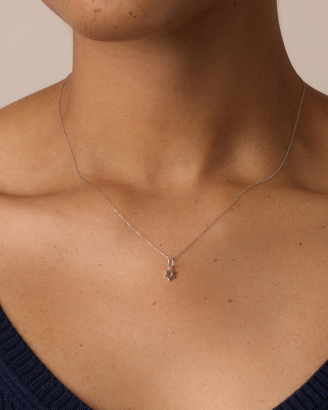 14k Gold Star of David Charm