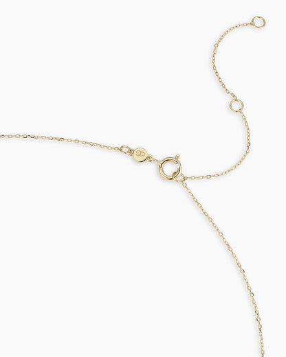 14k Gold Palm Charm Necklace
