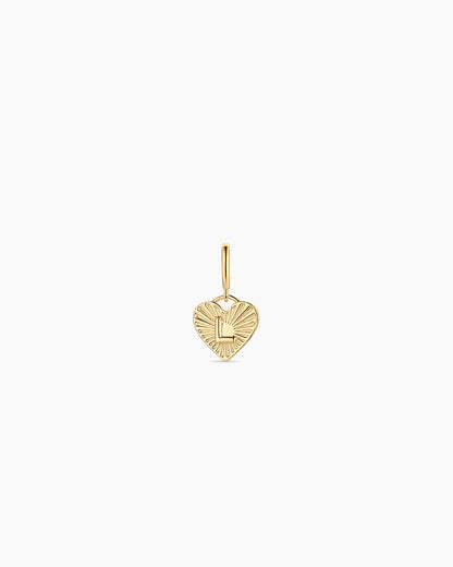Vintage Heart Alphabet Parker Charm
