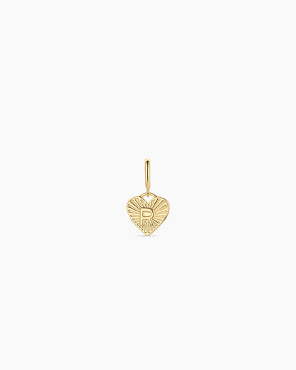Vintage Heart Alphabet Parker Charm